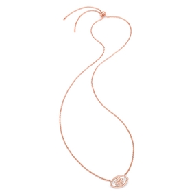 Heart4Heart Mati Rose Gold Plated Adjustable Necklace-